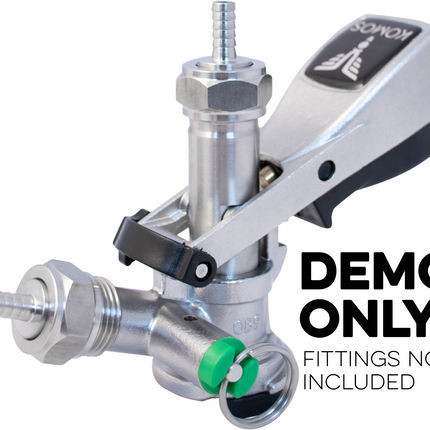 KOMOS Keg Coupler - D-Style Sanke Coupler with PRV (Stainless)