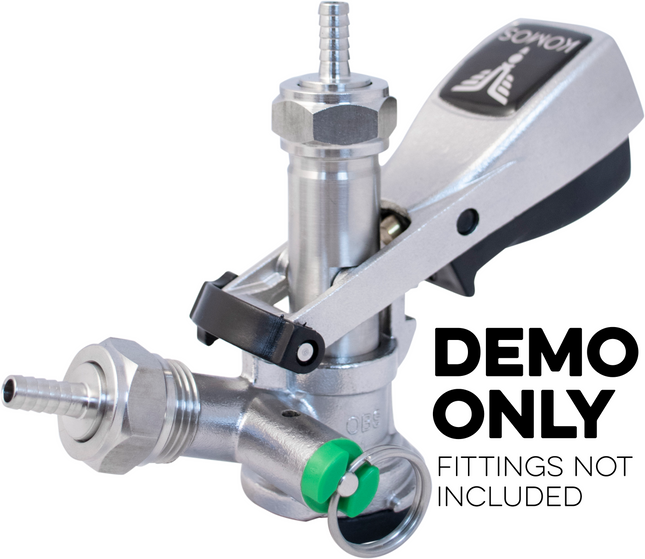 KOMOS Keg Coupler - D-Style Sanke Coupler with PRV (Stainless)