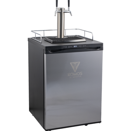 Komos V2 Kegerator with Stainless Tower and NukaTap Faucets - PLACEHOLDER