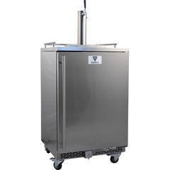 Komos Stainless Steel Outdoor Kegerator with Stainless Tower and NukaTap Faucets - PLACEHOLDER
