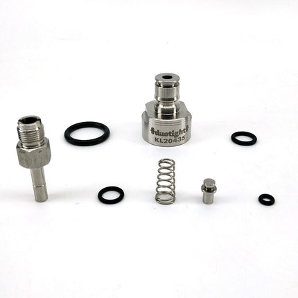 Carbonation & Line Cleaning Cap - Stainless - Ball Lock Quick Disconnect (QD) (Bev/Gas Compatible) - Duotight Compatible