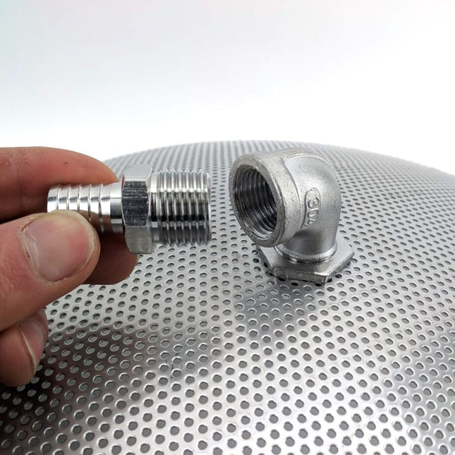 SS False Bottom (30cm/11.8in Diameter) with 13mm/.5in Barb
