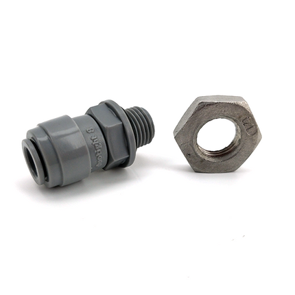 Duotight - 8mm (5/16) x 1/4 in. BSP Male Bulkhead w/ Seated O-Ring & Locking Nut