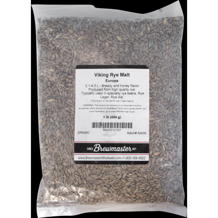 Malt - Viking Malt Rye - Per Lb (Showroom Only)
