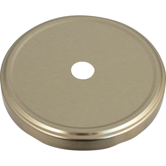 100mm Metal Lid for Wide Mouth Jars (Each) 100-2055 Lug Finish - With Stopper Hole