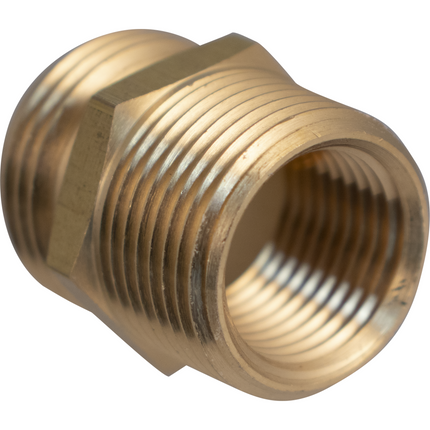 Brass Hose - Male 3/4 in GHT and 1/2 in FPT