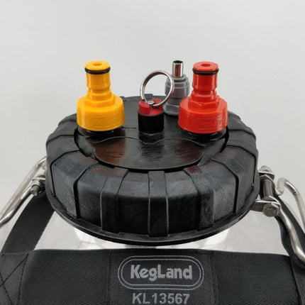 Carbonation & Line Cleaning Cap - Ball Lock Cap - Red Plastic - Ball Lock Quick Disconnect (QD) (Bev/Gas Compatible)