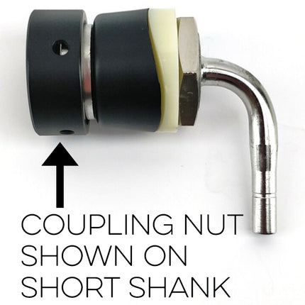 Nukatap Black Shank Threaded Collar (Coupling Nut)