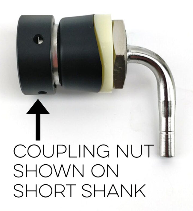Nukatap Black Shank Threaded Collar (Coupling Nut)