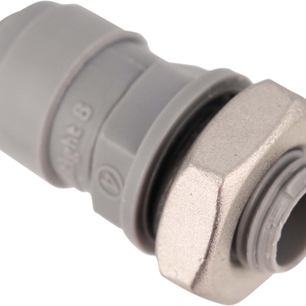 Duotight - 8mm (5/16) x 1/4 in. BSP Male Bulkhead w/ Seated O-Ring & Locking Nut
