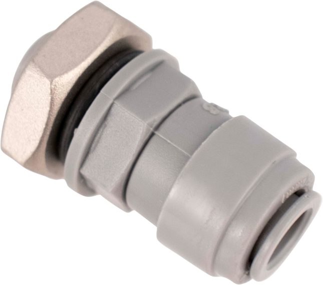Duotight - 8mm (5/16) x 1/4 in. BSP Male Bulkhead w/ Seated O-Ring & Locking Nut