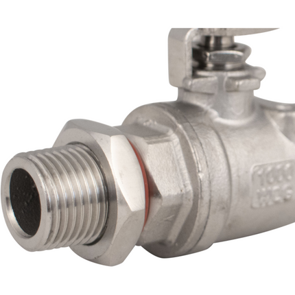 Stainless - 1/2 in. BSP Weldless Ball Valve Assembly