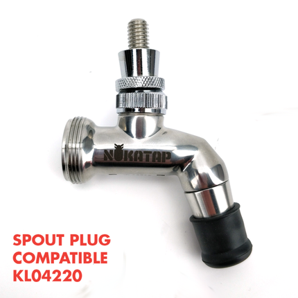 Nukatap Punisher Edition Stainless Steel Faucet (Matte Black / SS Spout)