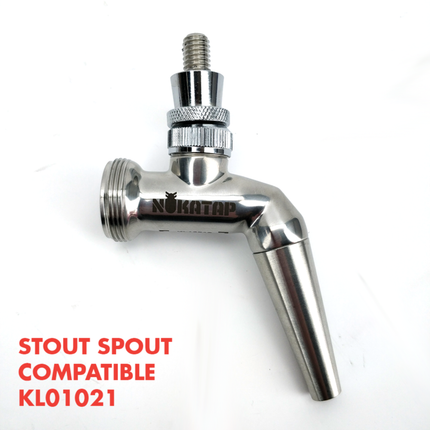 Nukatap Punisher Edition Stainless Steel Faucet (Matte Black / SS Spout)
