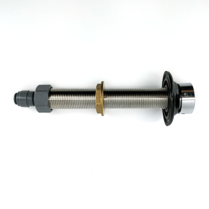 NukaTap Faucet Shank - 6 in. Stainless Steel w/ Duotight (8mm (5/16) x 5/8 in. Female
