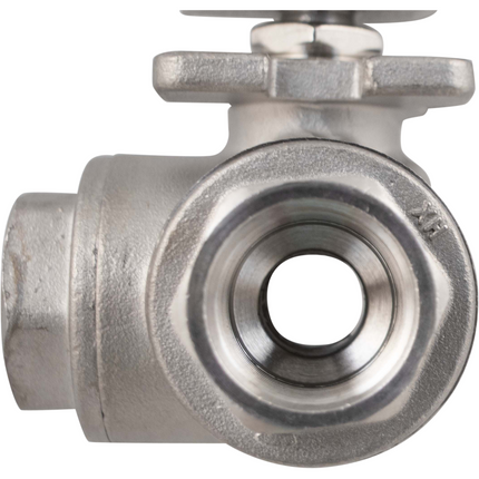 Stainless - 1/2 in. BSP 3-Way Ball Valve