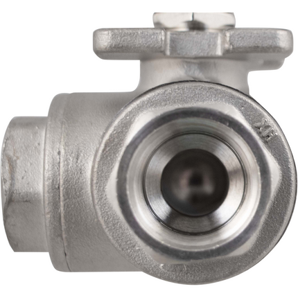 Stainless - 1/2 in. BSP 3-Way Ball Valve