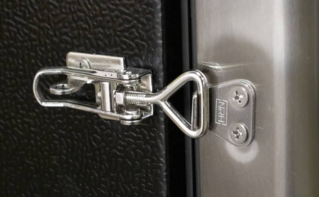 Komos Double-Wide Kegerator - Stainless Steel Door Latch Clamp