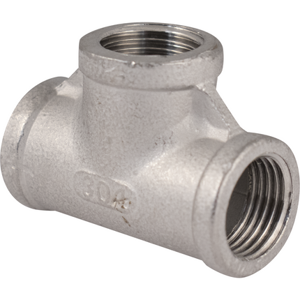 Stainless - 1/2 in. BSPP Female Tee