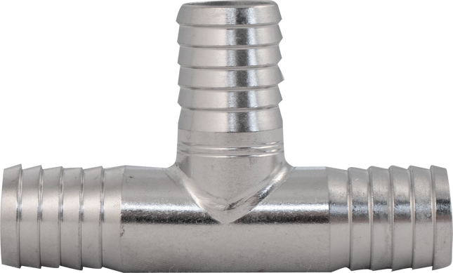 Komos - Stainless Tee - 13 mm (1/2 in.) Barb
