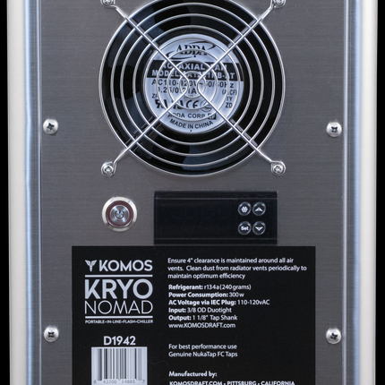 Komos Kryo Nomad - Double Tap Electric Keg Dispenser - 110V