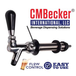 CM Becker Faucet - X1 Standard - Allen Key Security Adjustment - Creamer - Polished - Short Nozzle