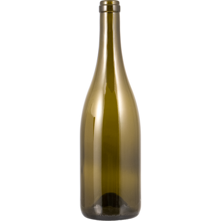 750mL Antique Green Burgundy Farro Glass Wine Bottles, Punted - Case of 12 - PLACEHOLDER