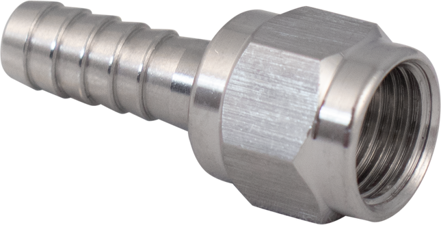 Komos - Stainless Flare Fitting - 1/4 in. Swivel Nut & Barb
