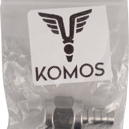 Komos - Stainless Flare Fitting - 1/4 in. Swivel Nut & Barb