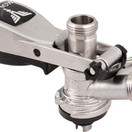 KOMOS Keg Coupler - S-Style Sanke Coupler with PRV (Stainless)