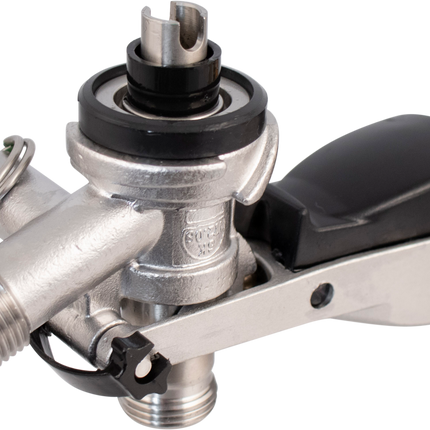 KOMOS Keg Coupler - S-Style Sanke Coupler with PRV (Stainless)