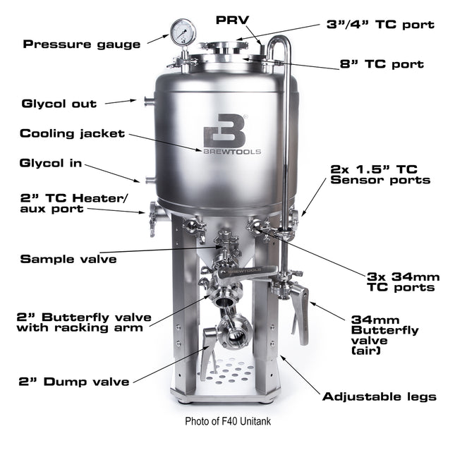 Brewtools - F80 Unitank 20-75 liters capacity