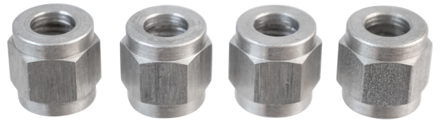 Komos - Flare Fitting - Stainless 1/4 in. Swivel Nut for 1/4 in. Barb - Pack of 4