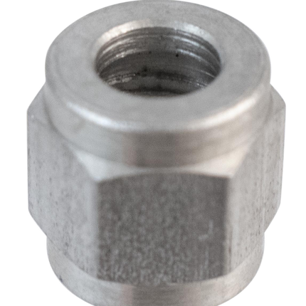 Komos - Flare Fitting - Stainless 1/4 in. Swivel Nut for 1/4 in. Barb - Pack of 4