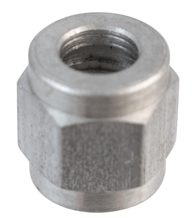 Komos - Flare Fitting - Stainless 1/4 in. Swivel Nut for 1/4 in. Barb - Pack of 4