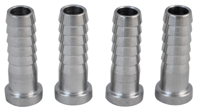 Komos - Flare Fitting - Stainless 1/4 in. Barb - Pack of 4