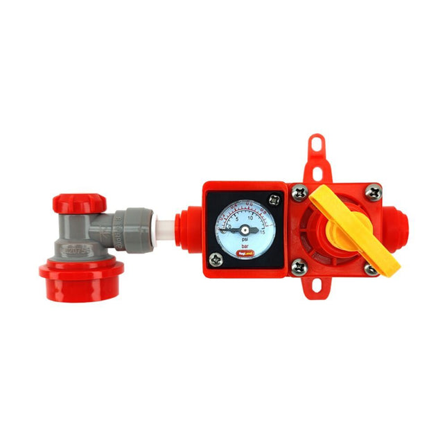Blowtie 2 Diaphragm Spunding Valve Complete Kit w/ Duotight Ball Lock Quick Disconnect (QD) - 8mm Duotight