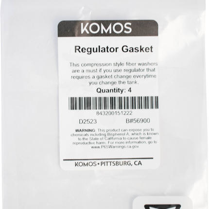 Komos - Regulator Gasket - Pack of 4