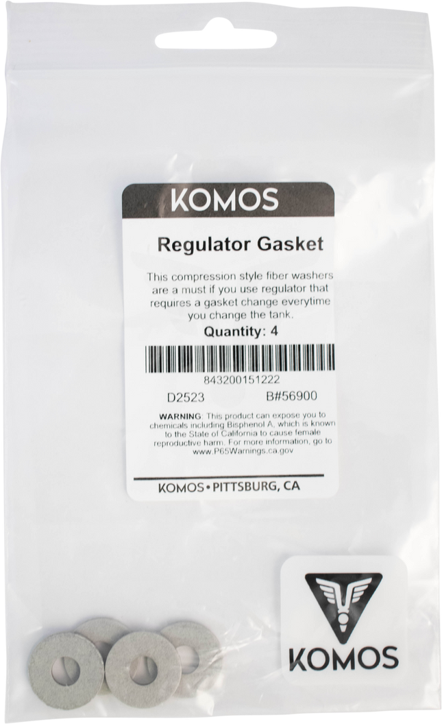 Komos - Regulator Gasket - Pack of 4