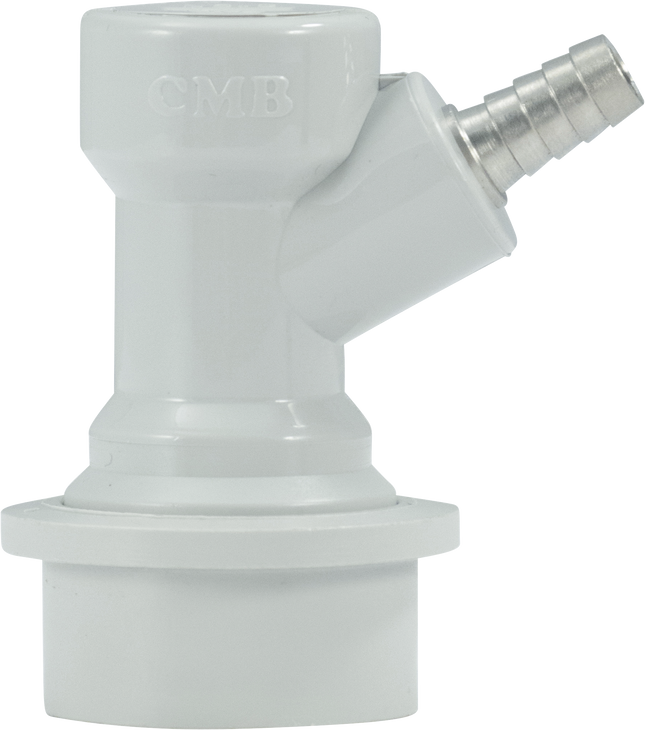 Komos - Ball Lock Quick Disconnect (QD) - Gas In (GRAY) - CM Becker - Barb
