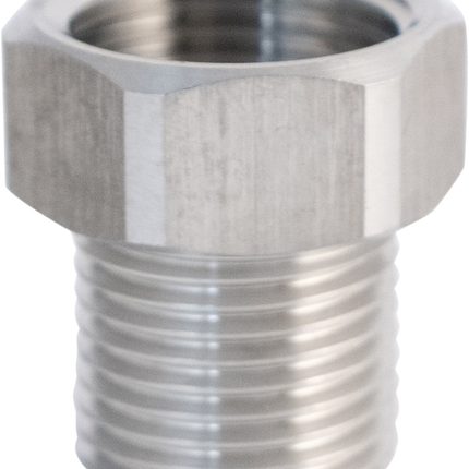 Komos - Stainless - 1/2 in. Male BSP x Female Beer Thread (5/8 in. BSP) Adapter - 2 Pack
