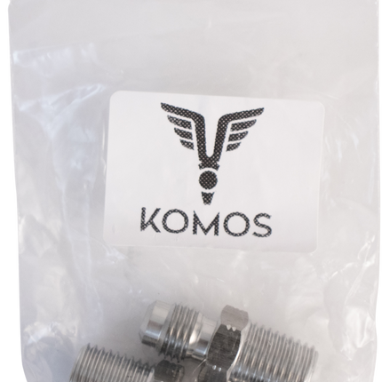 Komos - 1/4 in. MFL x 1/4 in. NPT - 2 Pack