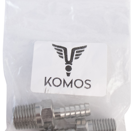 Komos - 1/4 in. NPT x 1/4 in. Barb - 2 Pack