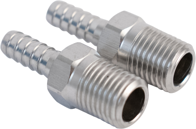 Komos - 1/4 in. NPT x 1/4 in. Barb - 2 Pack