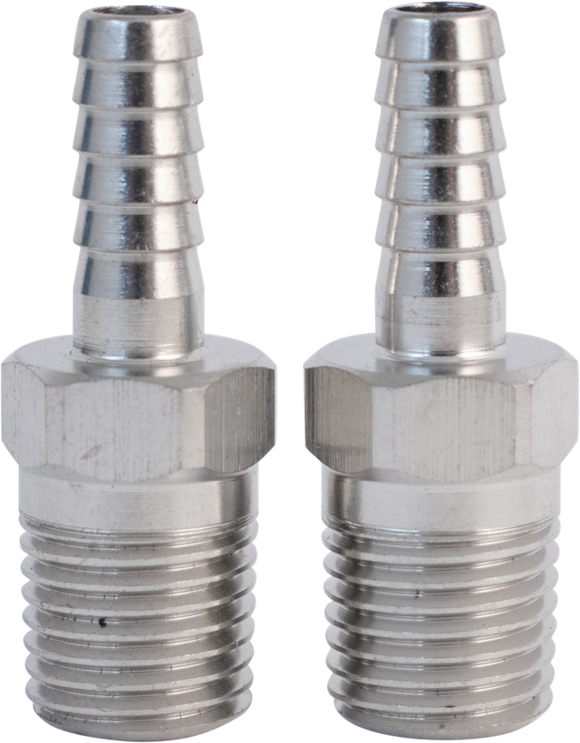 Komos - 1/4 in. NPT x 1/4 in. Barb - 2 Pack