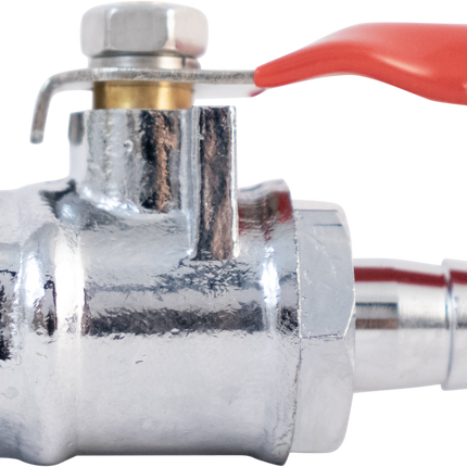 Komos - 1/4 in. NPT x 5/16 in. Barb - Ball Valve + Check Valve