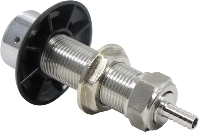 Komos - Beer Faucet Shank - 3-1/8 in. Stainless with Nut & Nipple