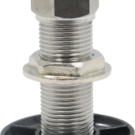 Komos - Beer Faucet Shank - 3-1/8 in. Stainless with Nut & Nipple
