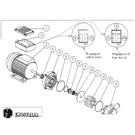 Replacement Starting Capacitor for PMP535 Euro 30 Pumps (Pos. 16)