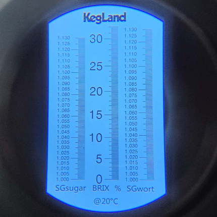 Saber Waterproof Portable Refractometer with ATC & LED Light